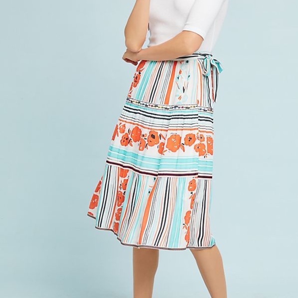 💀BOGO FREE NWT Anthropologie midi skirt
